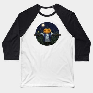 Pumpkin Scarecrow Baseball T-Shirt